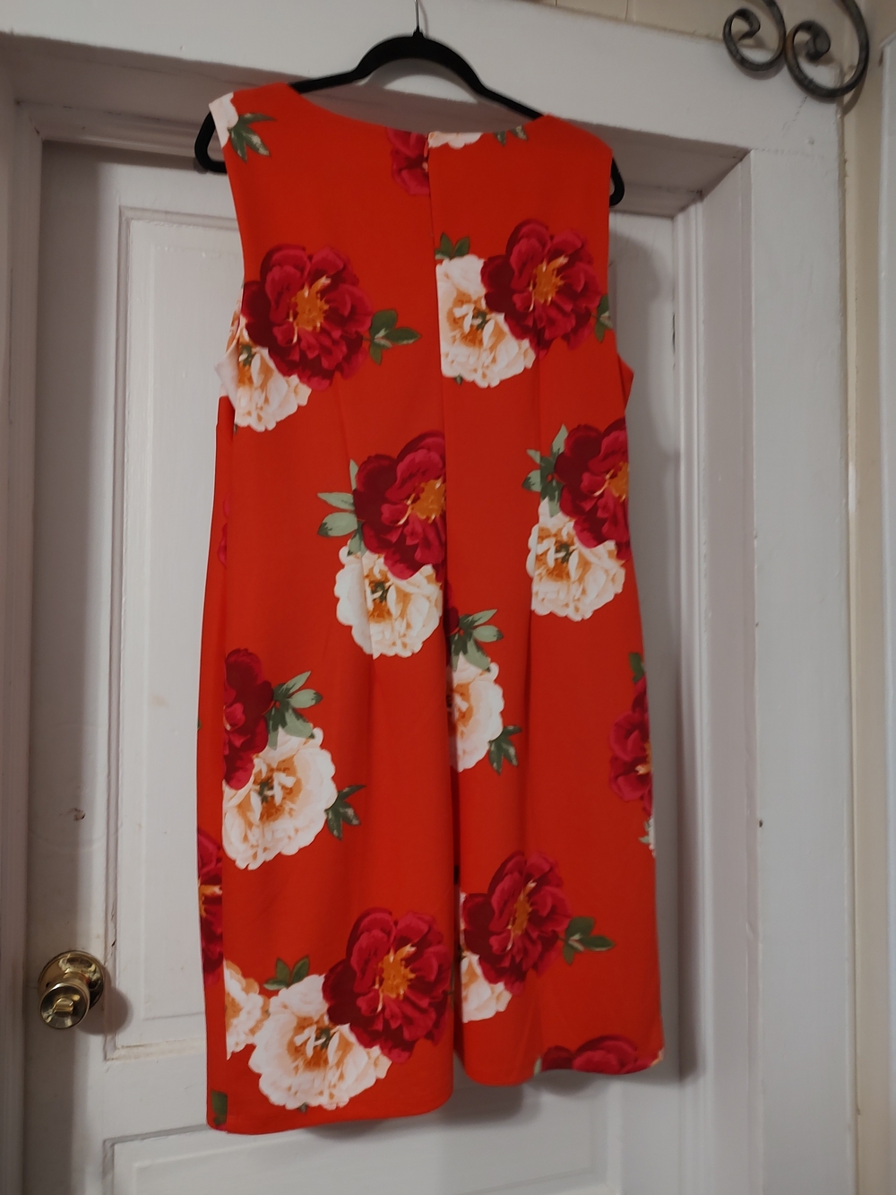 AGB Bright Red Floral Midi Dress - Picture 2 of 6